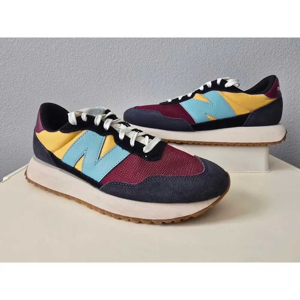 New Balance 237 Sneakers Men 9.5 Colorblock Retro Running Shoes Streetwear